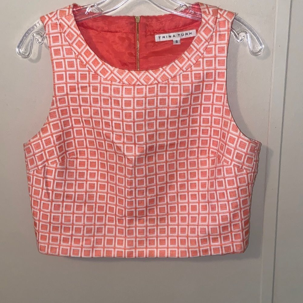 Trina Turk Dressy Tank Top Shirt Size 8